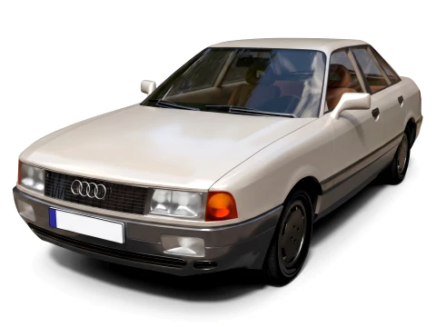 Sedan - Audi 80 - High-Poly 3D Model