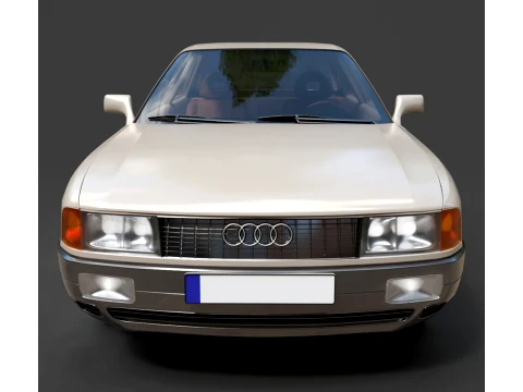 Sedan - Audi 80 - High-Poly 3D Model