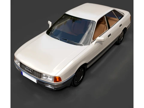 Sedan - Audi 80 - High-Poly 3D Model