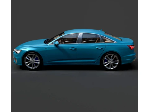 Sedan - Audi A6 - High-Poly 3D Model