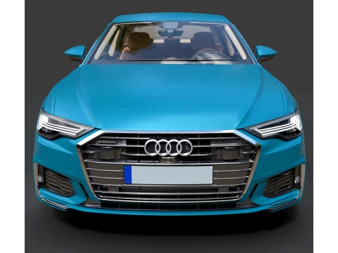 Sedan - Audi A6 - High-Poly 3D Model