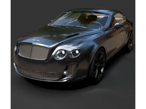 Sport Cars - Bentley Continental Supersports - High-Poly 3D Model
