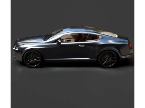 Sport Cars - Bentley Continental Supersports - High-Poly 3D Model