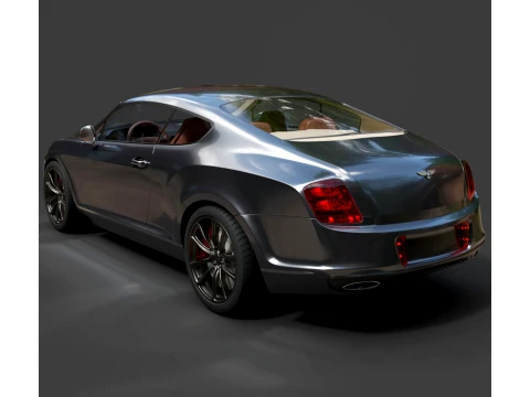 Sport Cars - Bentley Continental Supersports - High-Poly 3D Model