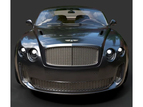 Sport Cars - Bentley Continental Supersports - High-Poly 3D Model