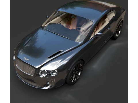 Sport Cars - Bentley Continental Supersports - High-Poly 3D Model