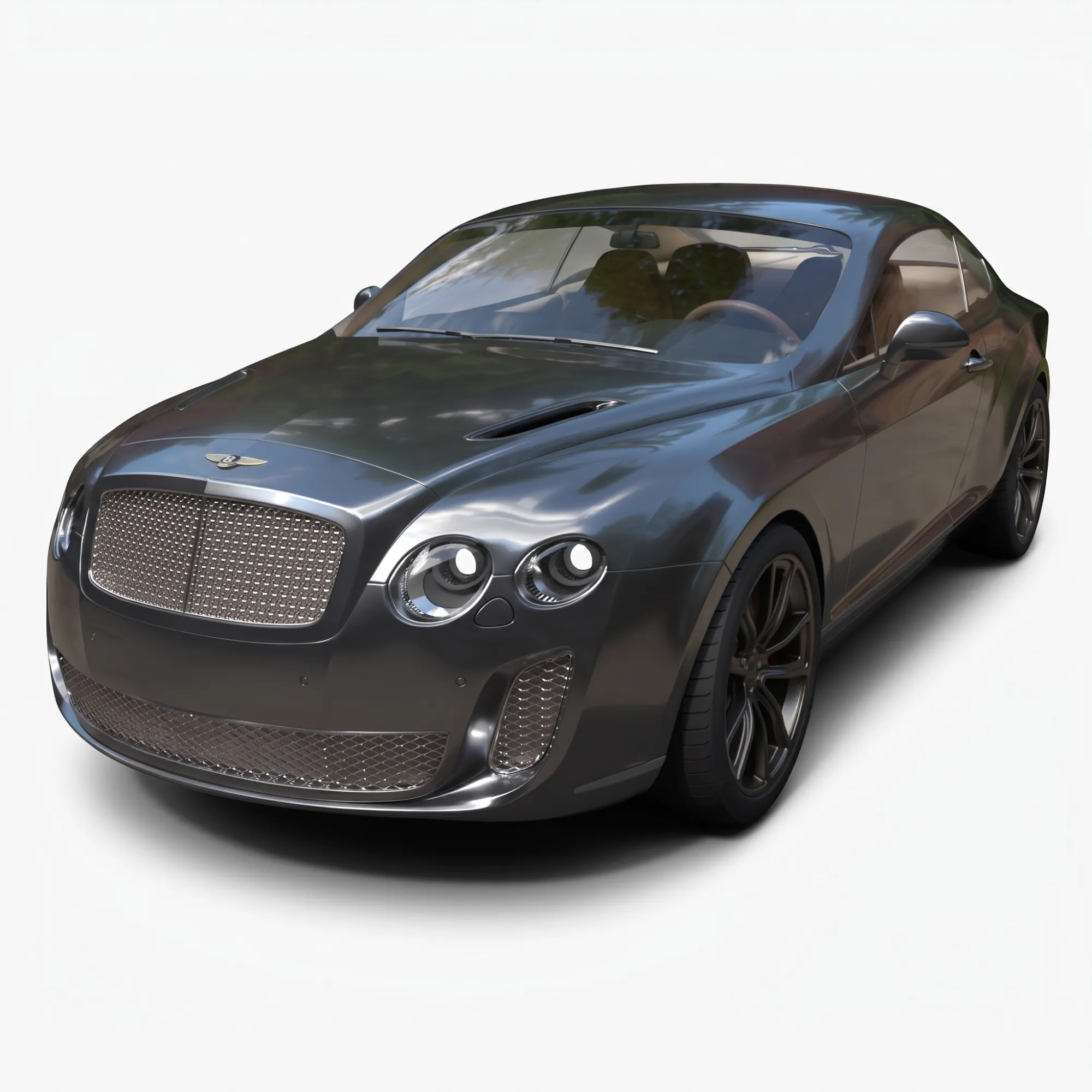 Sport Cars - Bentley Continental Supersports - High-Poly 3D Model .c4d .max .obj .3ds .fbx .stl .blend
