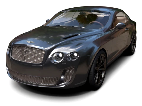 Sport Cars - Bentley Continental Supersports - High-Poly 3D मॉडल