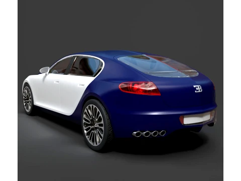 Sport Cars - Bugatti Galibier - High-Poly 3D Model