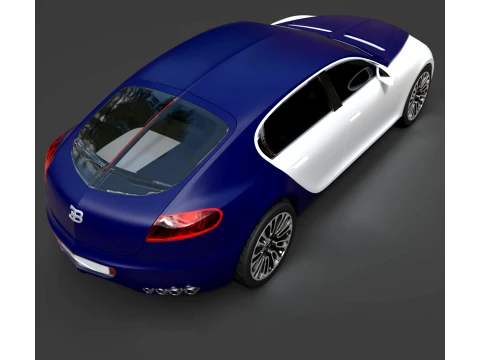 Sport Cars - Bugatti Galibier - High-Poly 3D Model