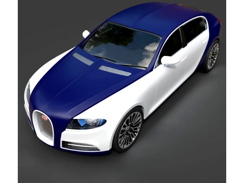 Sport Cars - Bugatti Galibier - High-Poly 3D Model
