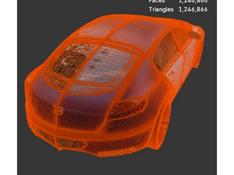 Sport Cars - Bugatti Galibier - High-Poly 3D Model