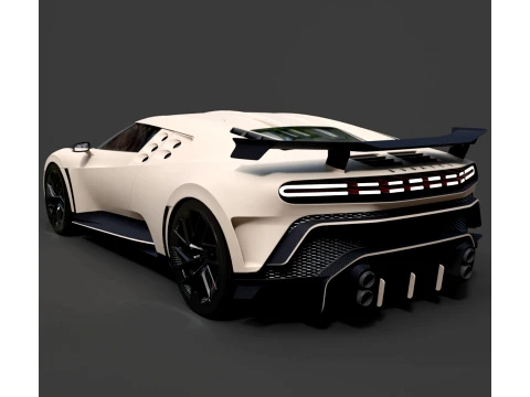 Bugatti EB110 Homage - High-Poly 3D Model