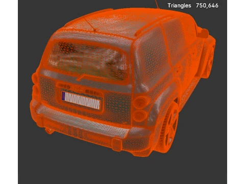 Chevrolet HHR Panel Van - High-Poly 3D Model