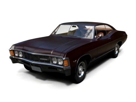 Classic Cars - Chevrolet Impala - High-Poly 3D मॉडल
