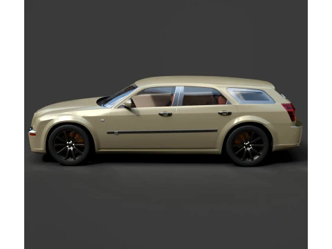Wagons - Chrysler 300C Touring - High-Poly 3D Model