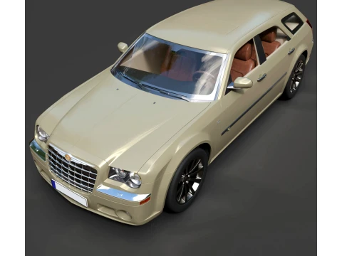 Wagons - Chrysler 300C Touring - High-Poly 3D Model
