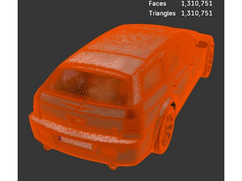 Wagons - Chrysler 300C Touring - High-Poly 3D Model