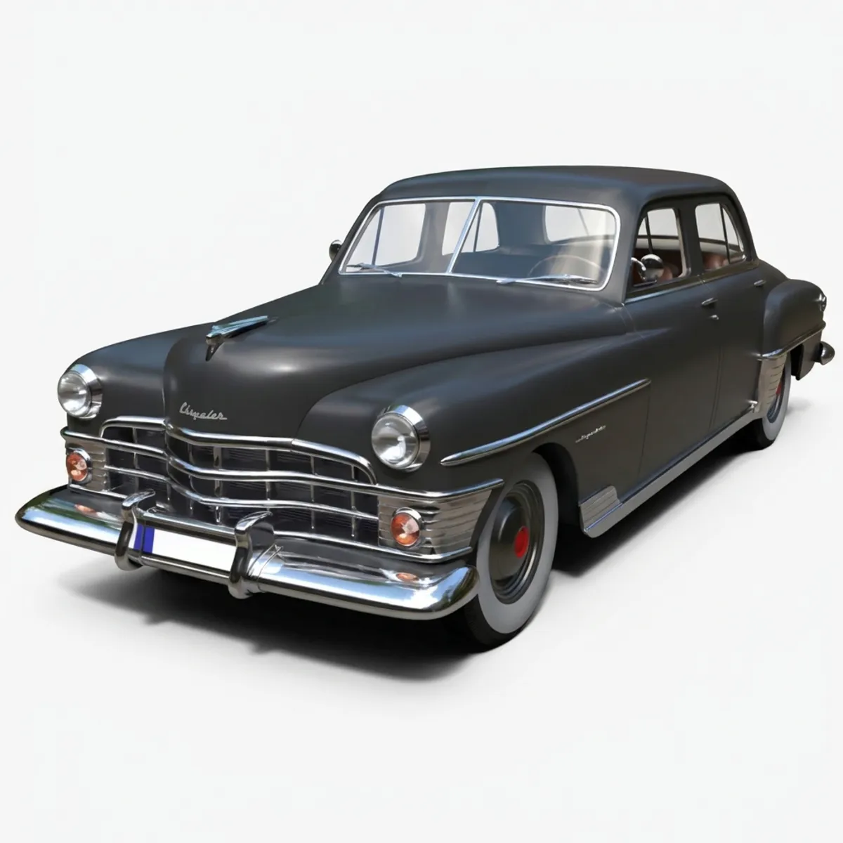 Sedan - Chrysler New Yorker - High-Poly 3D Model .c4d .max .obj .3ds .fbx .stl .blend 