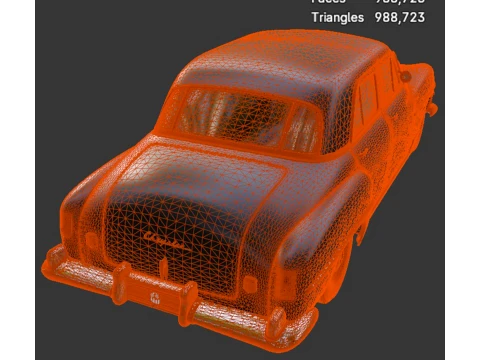 Sedan - Chrysler New Yorker - High-Poly 3D Model