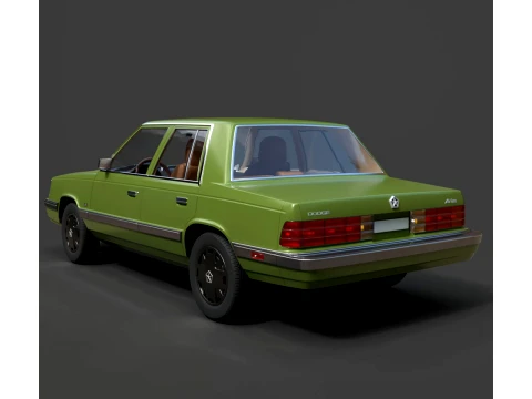 Sedans - Dodge Aries K - High-Poly 3D मॉडल