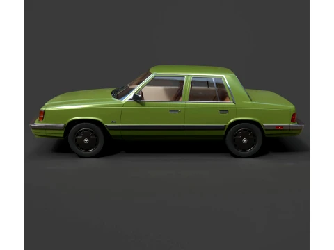 Sedans - Dodge Aries K - High-Poly 3D Model