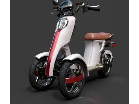 Motorcycles - Doohan iTango - High-Poly 3D मॉडल