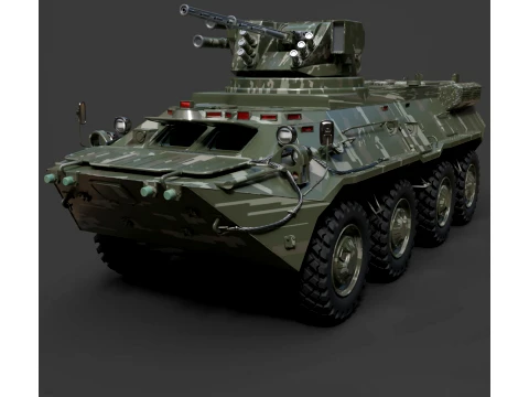 Military Vehicles - BTR-3E - High-Poly 3D मॉडल