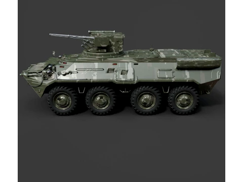 Military Vehicles - BTR-3E - High-Poly 3D Model