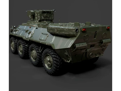 Military Vehicles - BTR-3E - High-Poly 3D Model