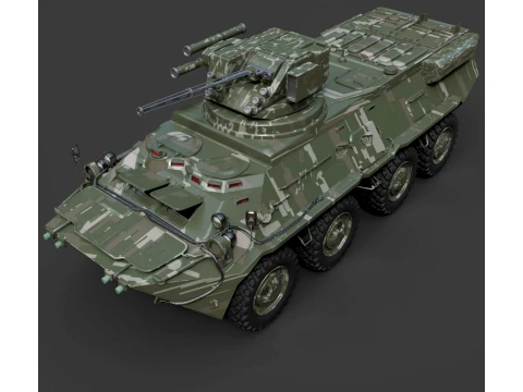 Military Vehicles - BTR-3E - High-Poly 3D Model