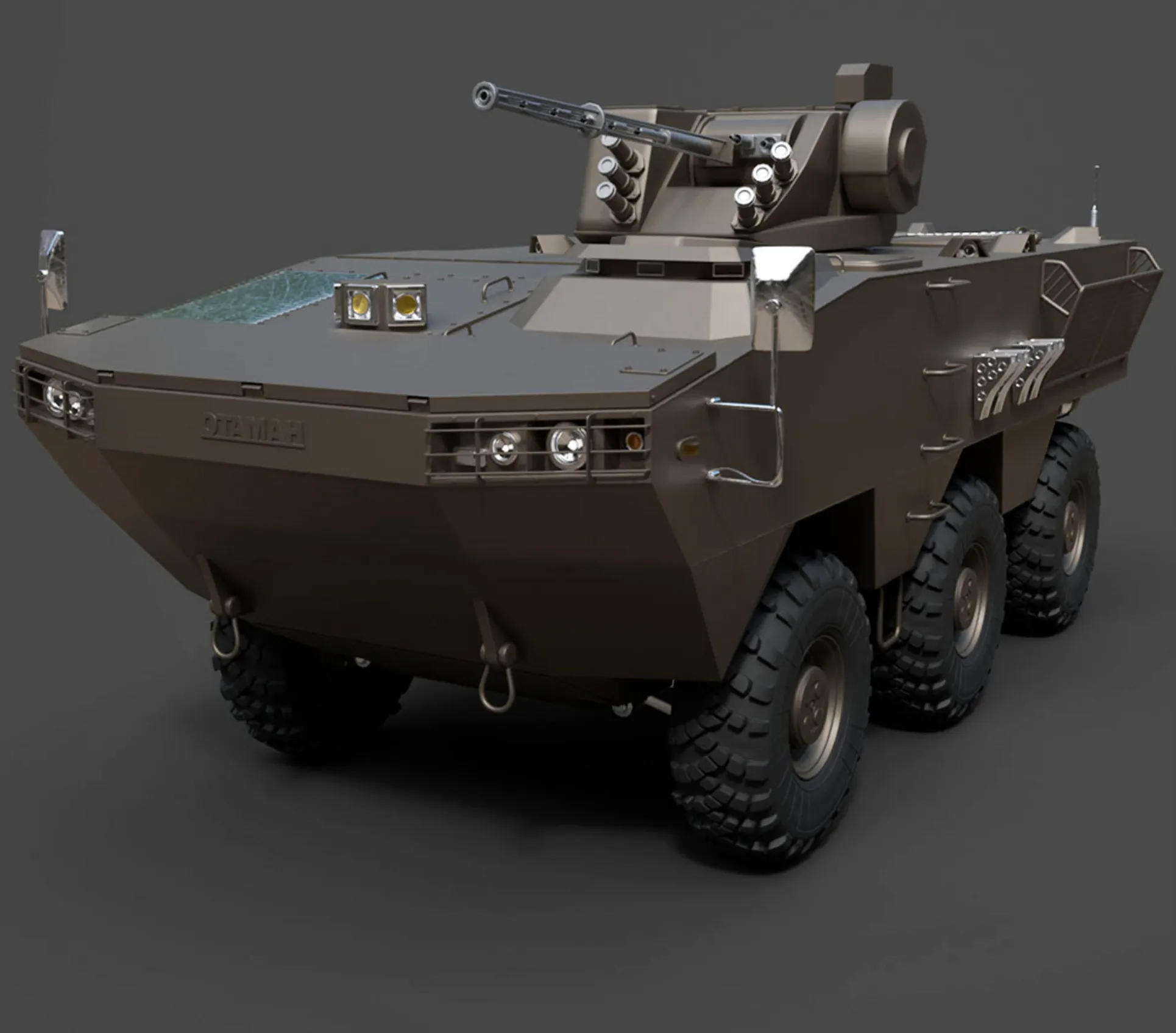 Military Vehicles - BTR Otaman - High-Poly 3D Model .c4d .max .obj .3ds .fbx .stl .blend 