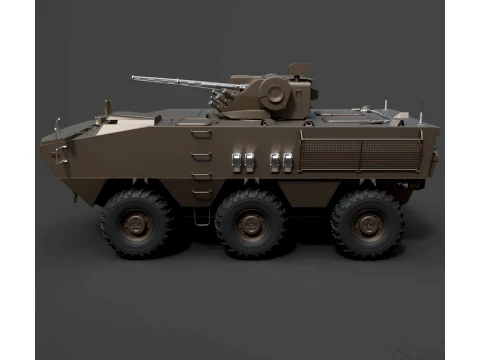 Military Vehicles - BTR Otaman - High-Poly 3D Model