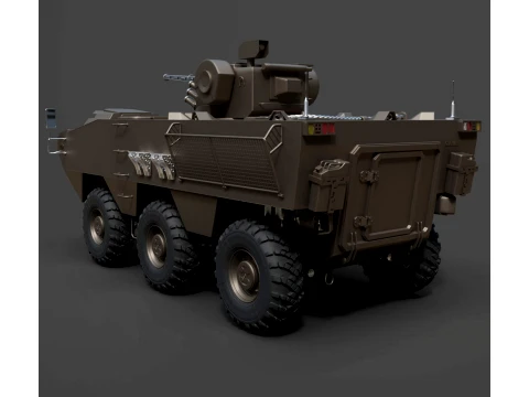 Military Vehicles - BTR Otaman - High-Poly 3D Model