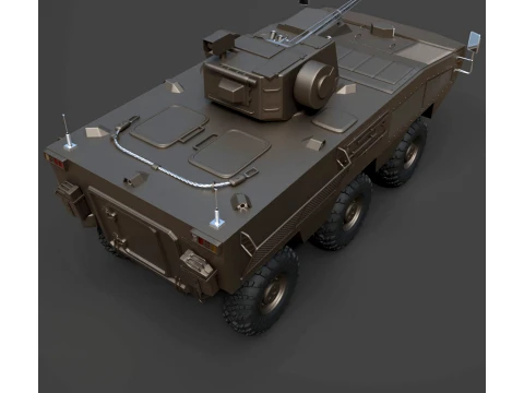 Military Vehicles - BTR Otaman - High-Poly 3D Model