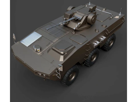 Military Vehicles - BTR Otaman - High-Poly 3D Model