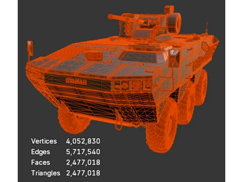 Military Vehicles - BTR Otaman - High-Poly 3D Model