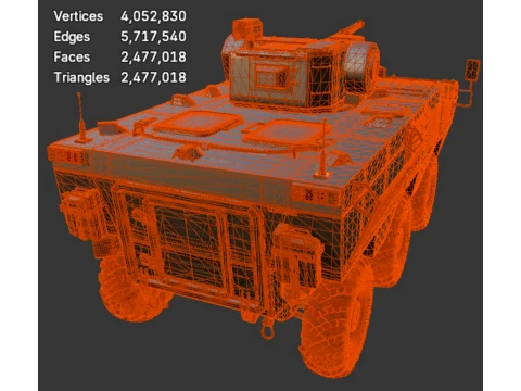 Military Vehicles - BTR Otaman - High-Poly 3D Model