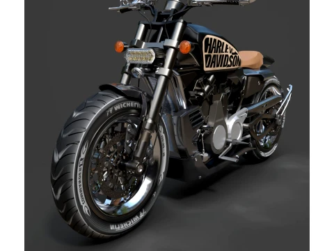 Motorcycles - Harley-Davidson - High-Poly 3D Model