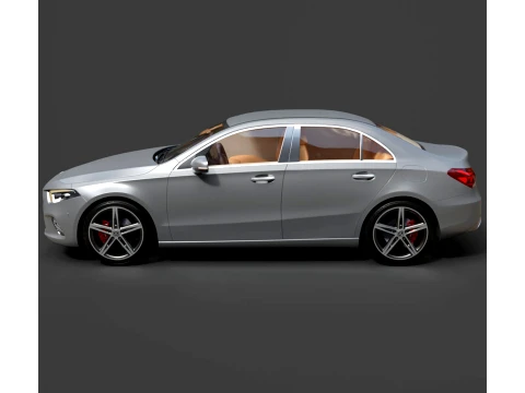 Mercedes-Benz A-Class Sedan - High-Poly 3D Model