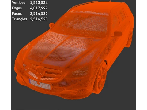 Wagons - Mercedes-Benz E-Class Estate - High-Poly 3D Model