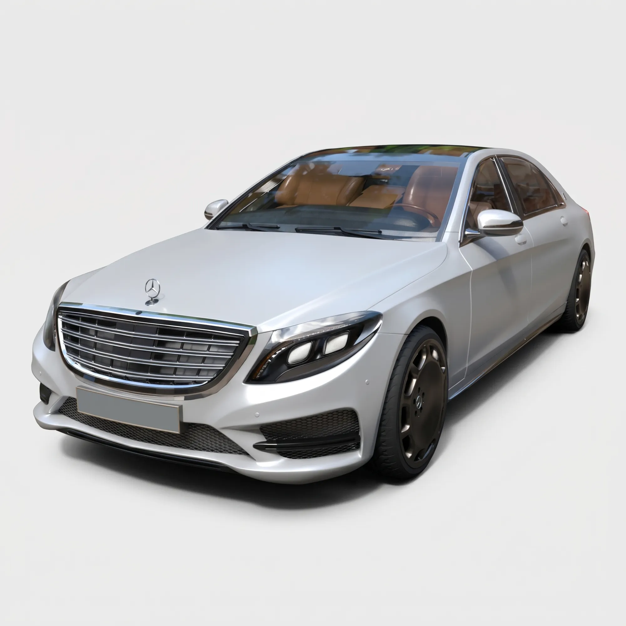 Mercedes-Benz Maybach - High-Poly 3D Model .c4d .max .obj .3ds .fbx .stl .blend
