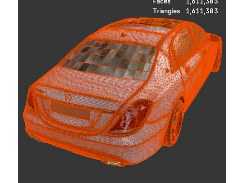 Mercedes-Benz Maybach - High-Poly 3D Model