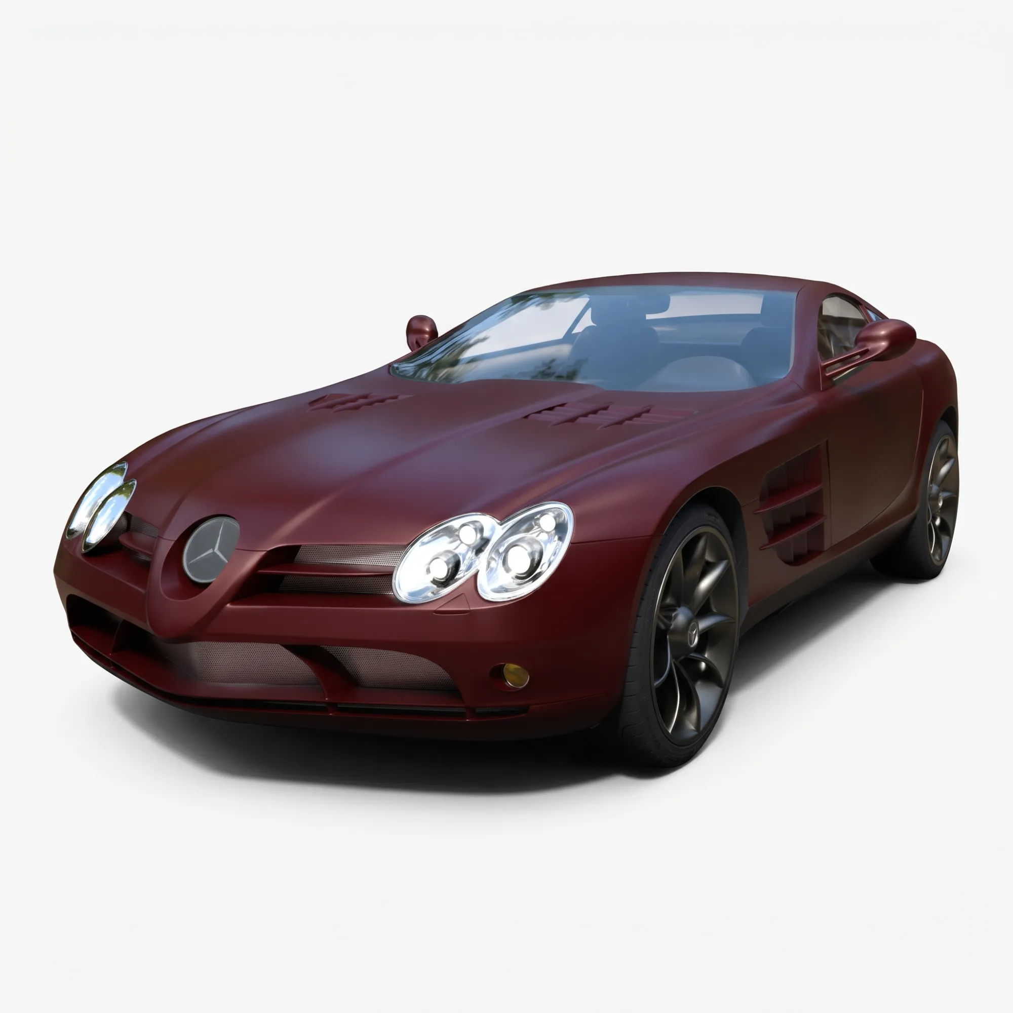 Mercedes-Benz SLR - High-Poly 3D Model .c4d .max .obj .3ds .fbx .stl .blend 
