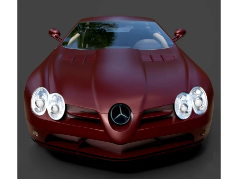Mercedes-Benz SLR - High-Poly 3D Model