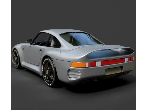 Porsche 959 - High-Poly 3D Model