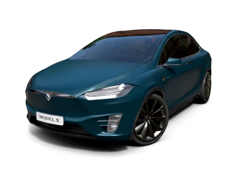 Tesla Model X - High-Poly 3D Model