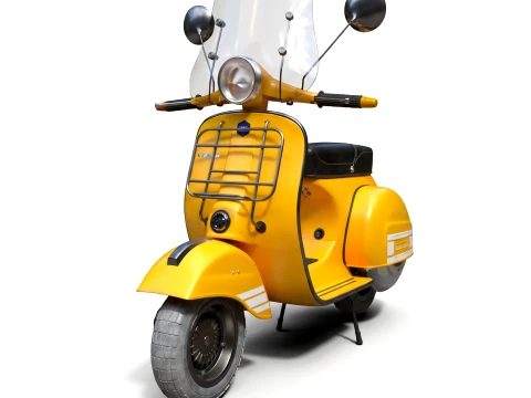 Motorcycles - Vespa - High-Poly 3D Model