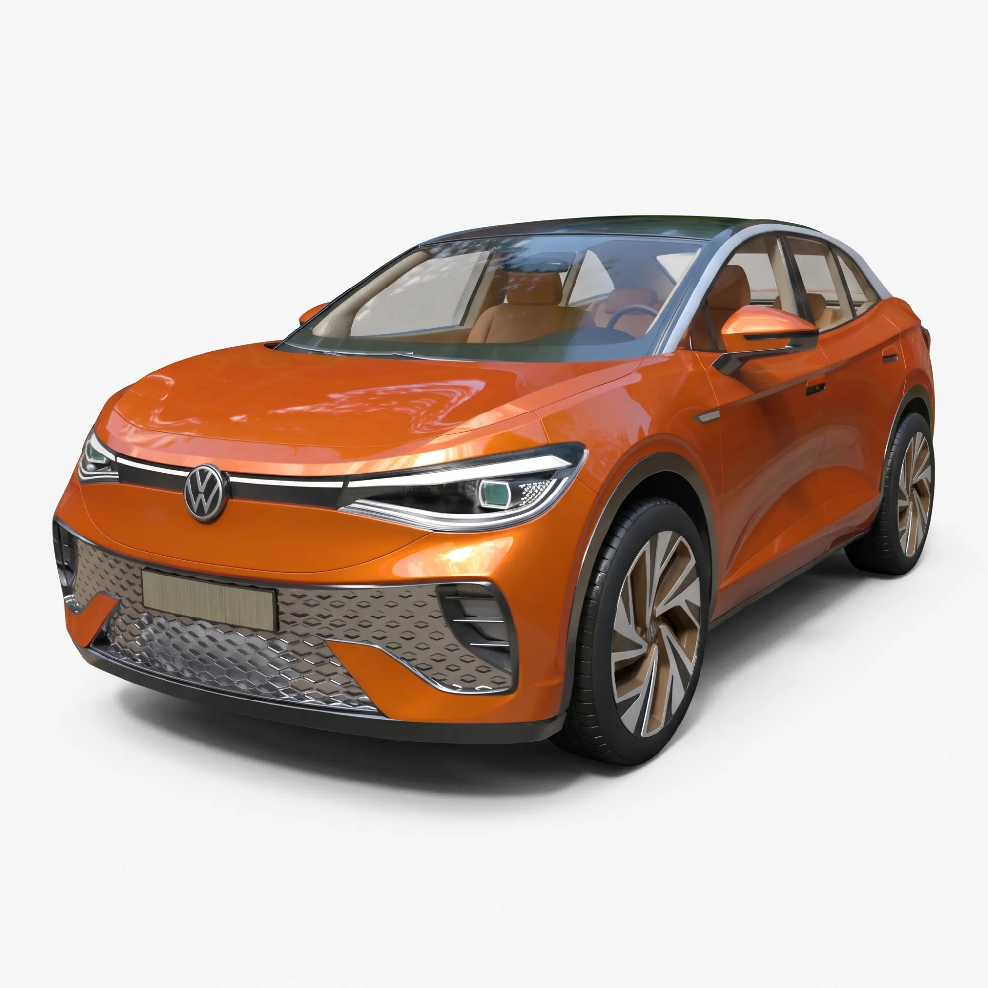 Volkswagen ID5 - High-Poly 3D Model .c4d .max .obj .3ds .fbx .stl .blend 