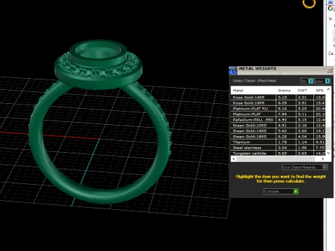 Round Halo Diamond Ring 3D Print Model